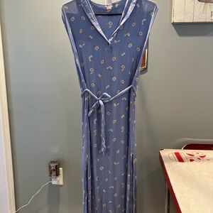 Billabong Blue Floral Maxi Dress